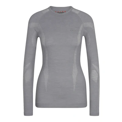 Afbeelding van Falke Wooltech Functional Underwear FOR COLD TO VERY Conditions Longsleeve, Dames, Maat: Small, Grey heather