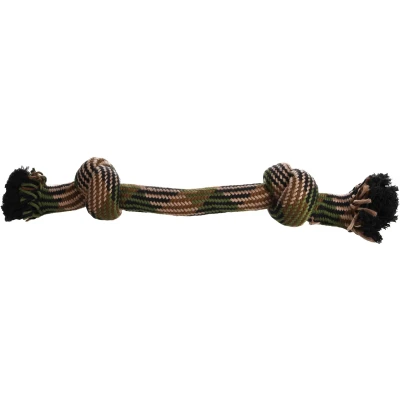 Afbeelding van &quot;Flostouw: camouflage hondenspeelgoed voor urenlang vermaak!&quot; Kaki / 53,00 cm x 10,00