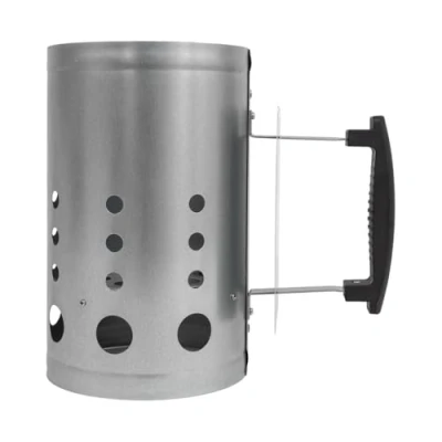 Afbeelding van Amig Fireplus kolenaansteker voor barbecue, van verzinkt staal, warmte isolerende kunststof handgreep, afmetingen: 27 x 17,5 30 cm