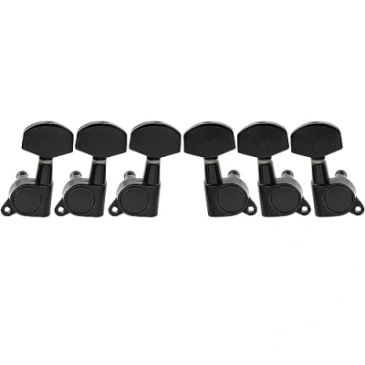 Afbeelding van Musiclily Pro 3L3R Gesloten Gitaar Tuners Stemmechanieken voor Les Paul Style Elektrische of Akoestische Gitaar, Zwart Grote Knop