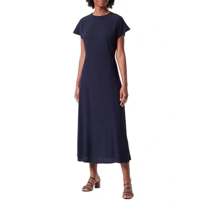 Afbeelding van Tommy Hilfiger Vrouwen Viscose Crêpe SS Maxi Jurk Desert Sky 40, woestijn hemel, 66
