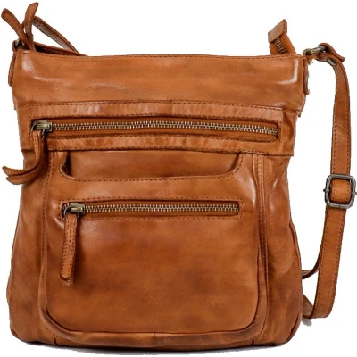 Afbeelding van Bear Design Cow Lavato Marion Schoudertas Cognac