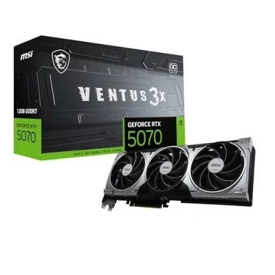 Afbeelding van MSI NVIDIA GeForce RTX 5070 12G VENTUS 3x OC Videokaart 12GB GDDR7 PCIe 5.0 1x HDMI 2.1 DisplayPort
