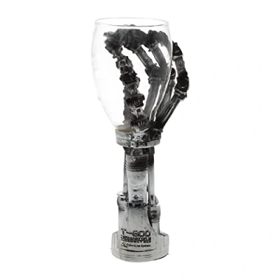 Afbeelding van Nemesis Now B1457D5 Terminator Hand Goblet 19cm Zilver, Hars w/RVS Insert