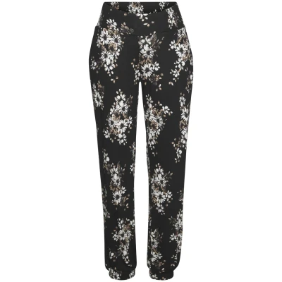 Afbeelding van Lascana Beach Pants Strandaccessoire, Dames, Maat: 36, Schwarz/crem