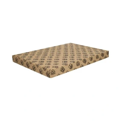 Afbeelding van 50x Brievenbusdoos A4+ met bovenklep en print 350 x 250 28 mm E golf (± 1,5 mm) Karton Universele verzenddozen
