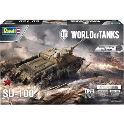 Afbeelding van 1:72 Revell 03507 SU 100 World of Tanks Plastic Modelbouwpakket