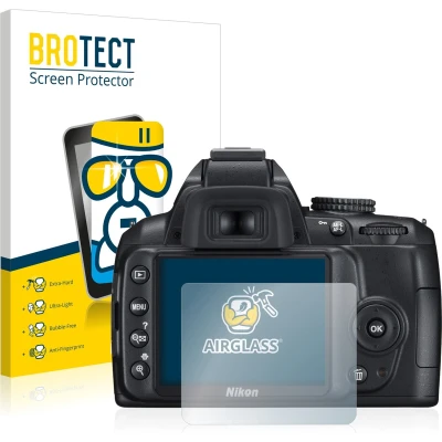 Afbeelding van BROTECT Screenprotector voor Nikon D3000 Folie Beschermfolie Beschermglas transparant