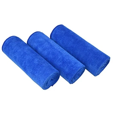 Afbeelding van MAYOUTH Microvezel sporthanddoeken sneldrogende en absorberende gymhanddoek workout zweethanddoeken voor sportschool, yoga, camping, 3 stuks 40 cm x 80 (donkerblauw, stuks, cm)