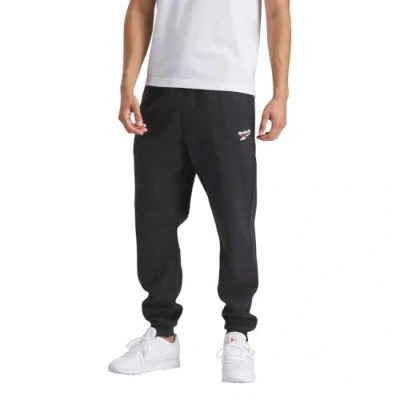 Afbeelding van Reebok Identity Small LOGO Jogger Trainingsbroek, Heren, Maat: Large, Black/white/vector red