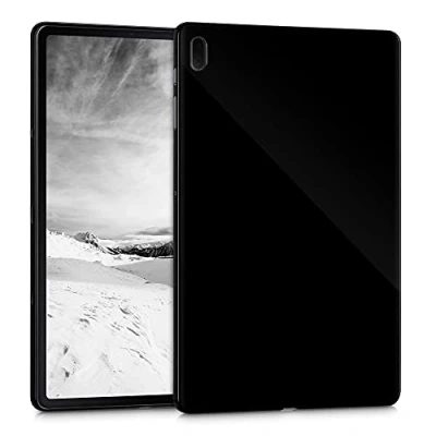 Afbeelding van kwmobile hoes geschikt voor Samsung Galaxy Tab S7 FE Siliconenhoes Tablet in zwart cover