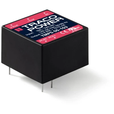 Afbeelding van TracoPower TMPS 05 103 Schakelnetvoeding 1.51 A 5 W 3.3 V/DC 1 stuk(s)
