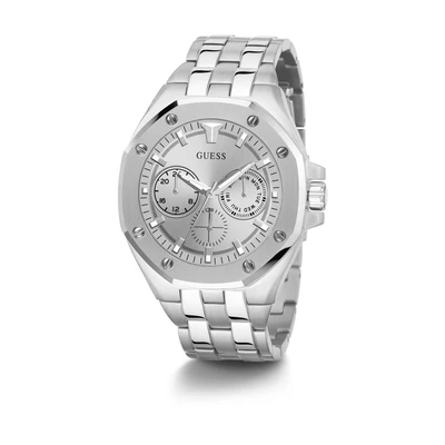 Afbeelding van Guess GW0278G1 Continental Herenhorloge Quartz horloges horloge Zilverkleur