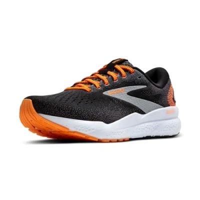 Afbeelding van Brooks Ghost 16 Hardloopschoenen neutraal, Heren, Maat: 42.5, Black orange white Textiel