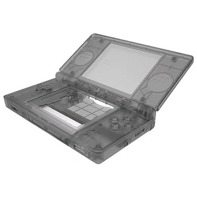 Afbeelding van eXtremeRate Hoes Cover Knoppen Vervanging voor Nintendo DS Lite,Behuizingen Schaal Shell Buttons Kit Lite NDSL (NIET Console) Helder Zwart
