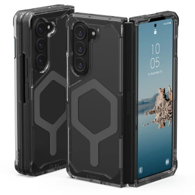 Afbeelding van Samsung Galaxy Z Fold 5 MagSafe Hoesje Kunststof UAG Hardcase/Backcover Grijs Telefoonhoesje Shockproof/Valbescherming