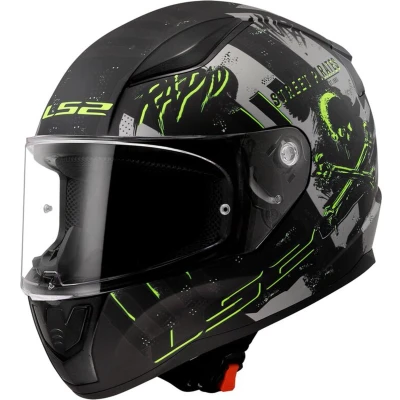 Afbeelding van LS2 Helm Rapid II FF353 Pirates mat titanium maat L
