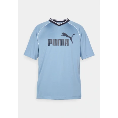 Afbeelding van Puma Collared Football Tshirt print, Heren, Maat: Medium, Cool blue