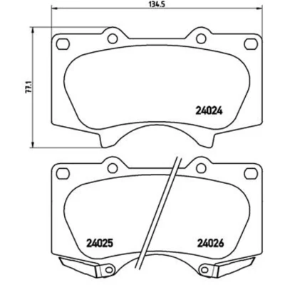 Afbeelding van Brembo Remblokset P 83 102