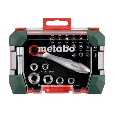 Afbeelding van Metabo Bit Box &quot;Promotion&quot; 26 delig met dopsleutels 626701000