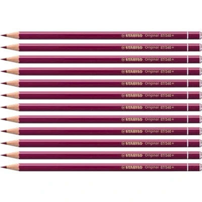 Afbeelding van Premium kleurpotlood STABILO Original 12 stuks rood violet