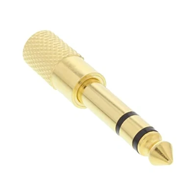 Afbeelding van InLine 99305P tussenstuk voor kabels 6.3mm 3.5mm Zwart, Goud