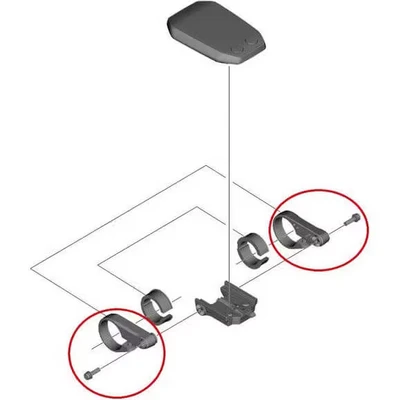 Afbeelding van Shimano Display houder steun L+R Steps SC E6010
