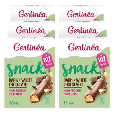 Afbeelding van 6x Gerlinea Repen Pure &amp; Witte Chocolade 12x31 gr