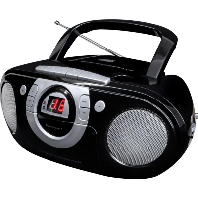 Afbeelding van Soundmaster SCD5100SW Boombox met FM radio en cassettespeler, zwart