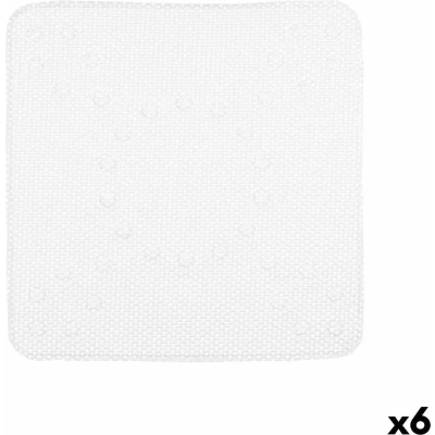 Afbeelding van Antislipmat voor in de douche Wit PVC 53 x 52,5 1 cm (6 Stuks)