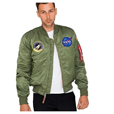 Afbeelding van Alpha Industries MA 1 VF NASA bomberjack voor heren Sage Green
