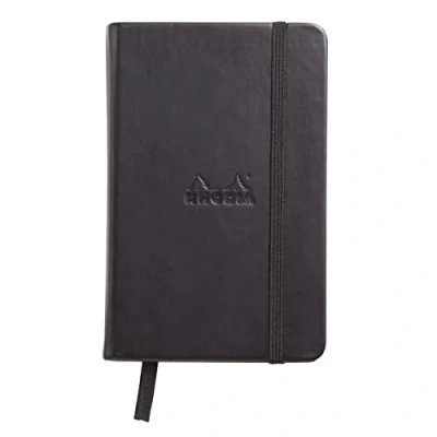 Afbeelding van Rhodia 118569C Web Notebook (ivoor, 90 g, DIN A6, 10,5 x 14,8 cm, gelinieerd, dot grid) 1 stuk, zwart