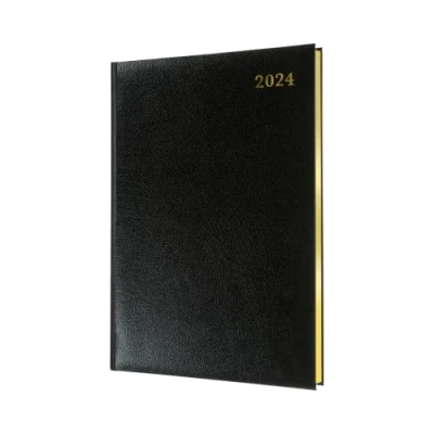Afbeelding van Collins Management 2024 Dagboek Quarto Business Week to View Agenda (afspraken) Planner en Organisator Januari tot December Wekelijks Zwart QB7.99 24