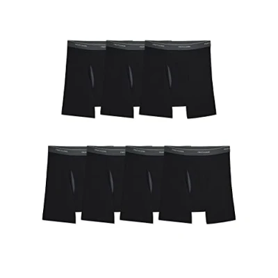 Afbeelding van Fruit of the Loom Coolzone boxershorts voor heren, vochtafvoerend en ademend, multipacks in verschillende kleuren, 7 Pack Zwart, M