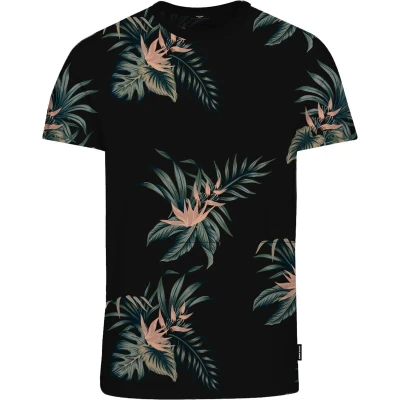 Afbeelding van Jack &amp; Jones Premium ALL OVER Rundhals Tshirt print, Heren, Maat: Small, Black