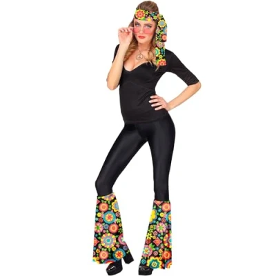 Afbeelding van Widmann Hippieset jaren 60/70, hoofdband en manchetten, hippie, Reggae, Flower Power