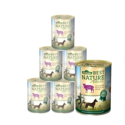 Afbeelding van Dehner Best Nature Adult Hondenvoer, Lam en Aardappelen met Peterselie, 6 x 400 g (2,4 kg)