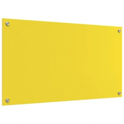 Afbeelding van vidaXL Keuken Backsplash Geel Gehard glas 90 x 50 0,6 cm Duurzaam