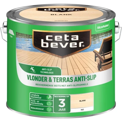 Afbeelding van Cetabever Vlonder terrasbeits Antislip Blank 2,5l