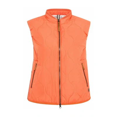 Afbeelding van camel active Kurze Steppweste AUS Recyceltem Polyester Bodywarmer, Dames, Maat: 46, Nectarine