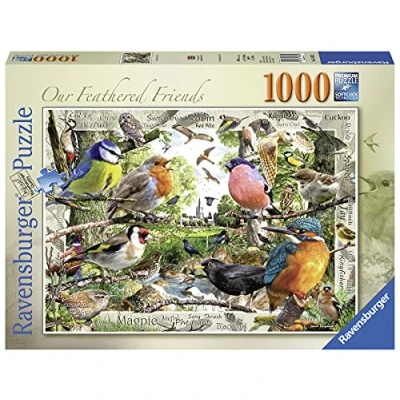 Afbeelding van Ravensburger Our Feathered Friends 1000 Piece Jigsaw Puzzle for Adults &amp; Kids Age 12 Years Up