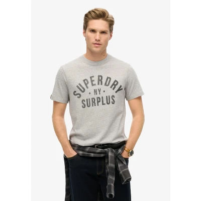 Afbeelding van Superdry Graphic Tshirt print, Heren, Maat: XL, Surplus grey grindle