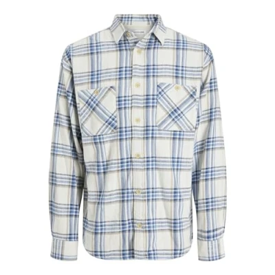 Afbeelding van Jack &amp; Jones Overhemd, Heren, Maat: Medium, Whisper white
