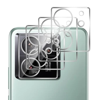 Afbeelding van GIOPUEY [Volledige bescherming cameralensbeschermer compatibel met Xiaomi 13T/Xiaomi 13T Pro, [3 pak] 3D camera gehard glas [Zeer transparant] Camerabeschermer voor Pro