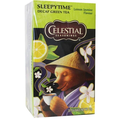 Afbeelding van Celestial Season Sleepytime Decaf Green Tea Lemon Jasmine, 20 stuks