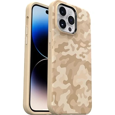 Afbeelding van OtterBox Symmetry+ Case for iPhone 14 Pro Max with MagSafe, Shockproof, Drop proof, Protective Thin Case, 3x Tested to Military Standard, SAND STORM CAMO