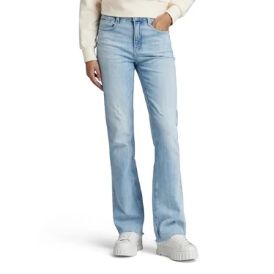 Afbeelding van G Star Raw Noxer Bootcut Jeans voor dames, blauw (Sun Faded Mirage Blue D21437 d498 g316), 25W / 32L
