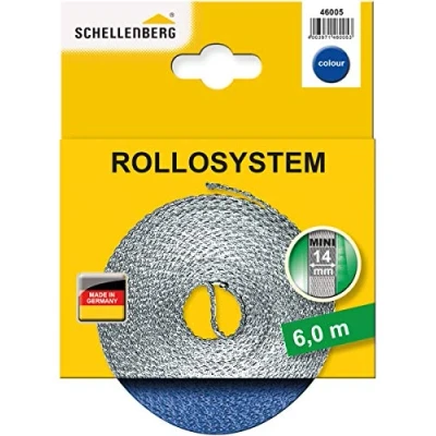 Afbeelding van Schellenberg 46005 Rolluikband Mini 14 mm, 6 m, koningsblauw