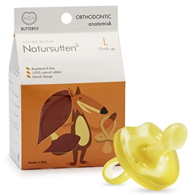 Afbeelding van Natursutten Fopspeen Vlinder Anatomisch Large 12+ mnd