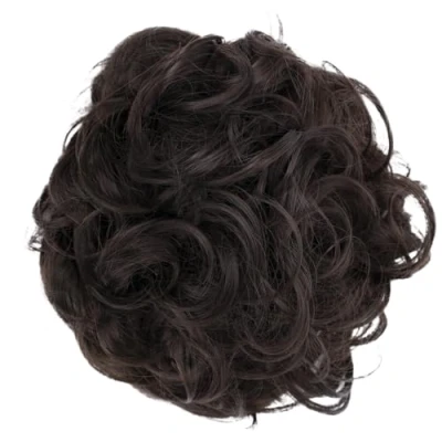 Afbeelding van CAISHA XL Haarstukje Haarwokkel Bruids Kapsel Opgestoken Volumineus Gekruld Knoet Bruin G4E